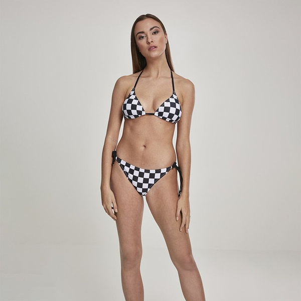 Urban Classics kostium kąpielowy Ladies Check Bikini black / white