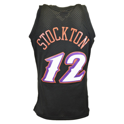 Koszulka Mitchell & Ness Utah Jazz #12 John Stockton Team Color Swingman Jersey czarna