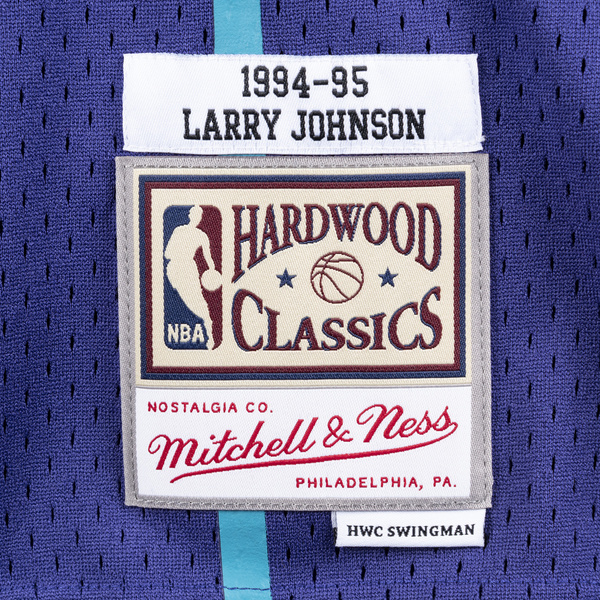 Mitchell & Ness Charlotte Hornets NBA Swingman Alternate Jersey Larry Johnson purple