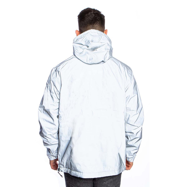 Kurtka Carhartt WIP Nimbus Reflective Pullover Jacket srebrna