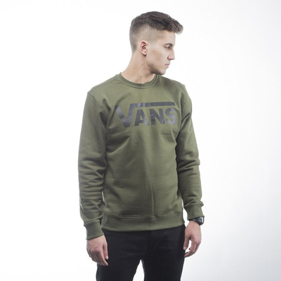 Vans bluza sweatshirt crewneck Classic Crew green military / black (VYX0J58)