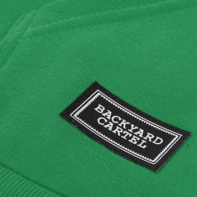 Sweatshirt Backyard Label Logo Print Hoody green