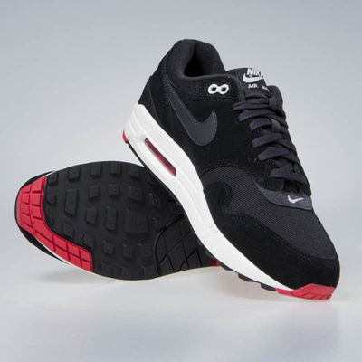 Nike Air Max 1 Premium black/oil grey-university red (875844-007)