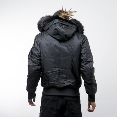 Urban Classics kurtka Hooded Basic Bomber Jacket black (TB1456)