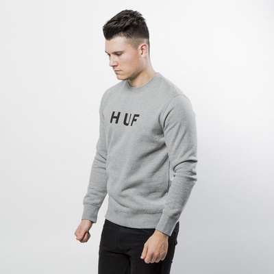 Bluza HUF Original Logo Crew heather grey