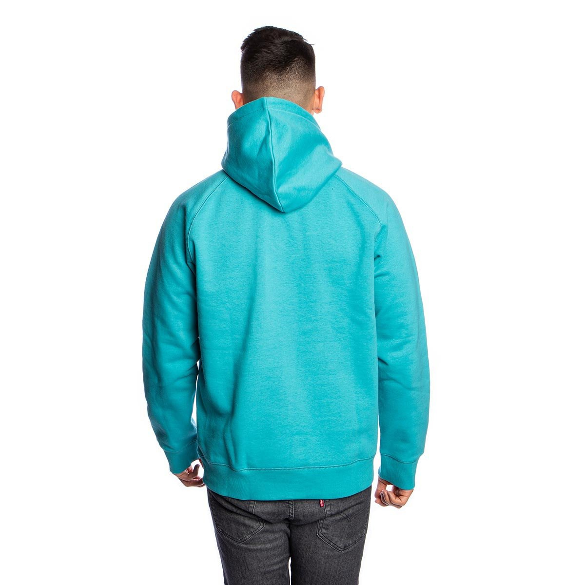 Carhartt WIP Hooded Chase Sweat frosted turquise/gold