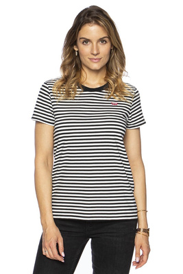 T-shirt WMNS Levi's Perfect Tee Raita Stripe black/white