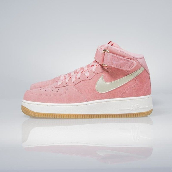 Sneakers buty Nike WMNS Air Force 1 '07 Mid Seasonal bright melon / metalic gold star 818596-800