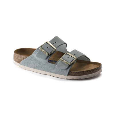 Klapki damskie Birkenstock Arizona BS Narrow Fit niebieskie (1016393)