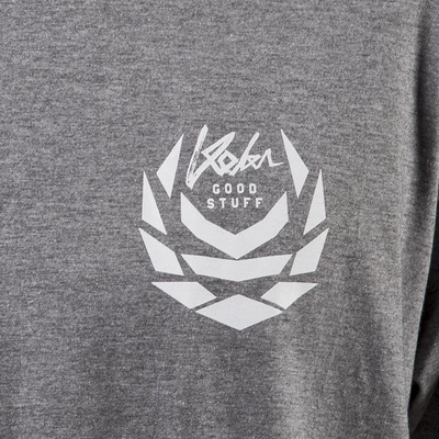 Koka t-shirt Front & Back heather grey