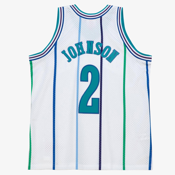 Koszulka Mitchell & Ness Charlotte Hornets Swingman Jersey Larry Johnson white