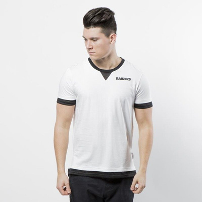 Koszulka Majestic Athletic Oakland Raiders Cotton / Mesh Mock Layer T-shirt white MOR3788WB