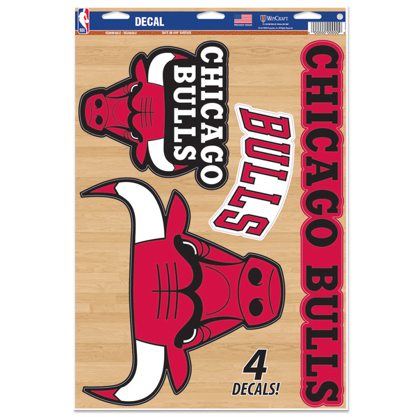 Naklejka WinCraft NBA Multi-Use Decal 11x17 Chicago Bulls