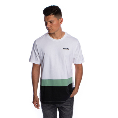 T-shirt Nike NSW Air SS Tee Blocked white/green/black