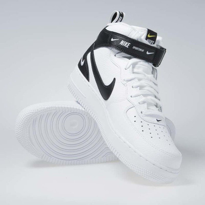 Sneakers buty Nike Air Force 1 Mid '07 LV8 white / black-tour yellow (804609-103)