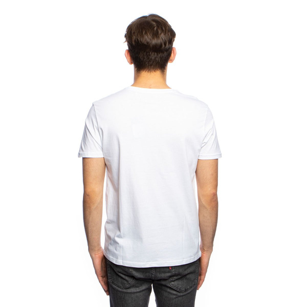 Koszulka Alpha Industries Basic Small Logo Foil Print T-shirt biała