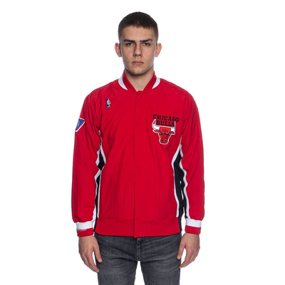 Kurtka Mitchell & Ness Chicago Bulls czerwona Authentic Warm Up Jacket