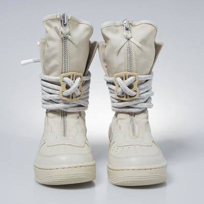 Sneakers buty zimowe damskie Nike SF AF1 High rathan / rathan - white AA3965-200