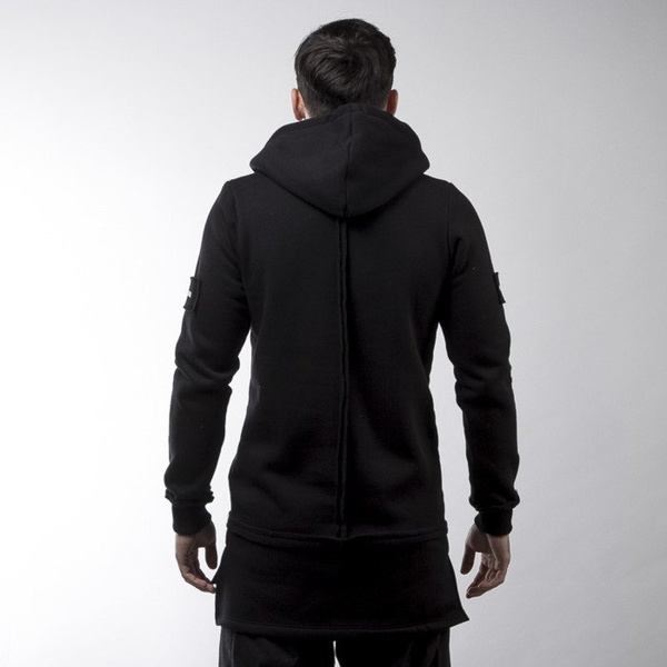 Majors bluza sweatshirt Long Hoodie black