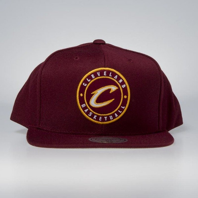 Mitchell & Ness cap snapback Cleveland Cavaliers burgundy Twill Circle Patch