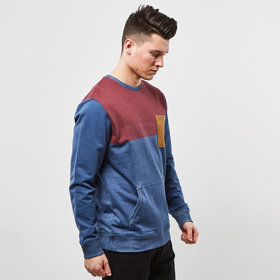 Vans sweatshirt crewneck Muir  blue / burgundy VN-0UOWE54