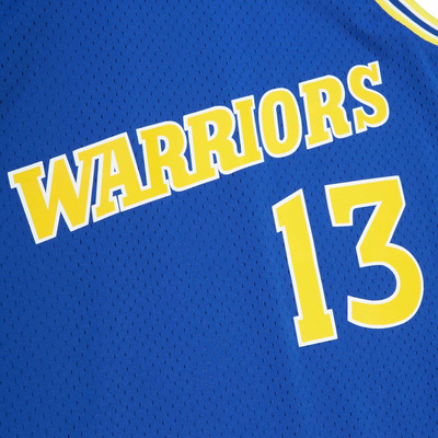 Koszulka Mitchell & Ness Golden State Warriors #13 Sarunas Marciulionis Road Jersey niebieska