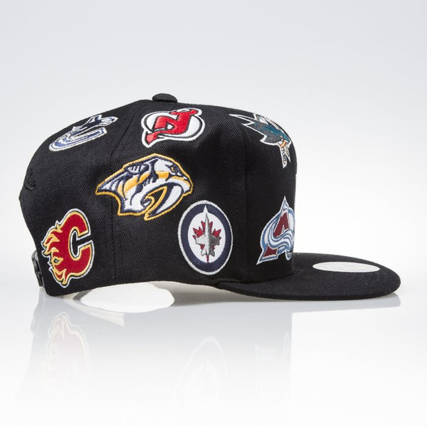 Mitchell & Ness czapka snapback NHL Western black ALL OVER EU879