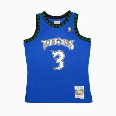 Mitchell & Ness Minnesota Timberwolves #3 Stephon Marbury Swingman Jersey royal