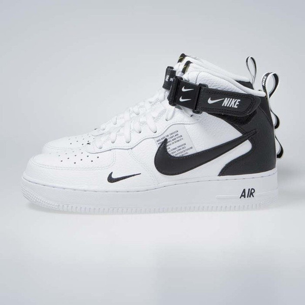 Sneakers buty Nike Air Force 1 Mid '07 LV8 white / black-tour yellow (804609-103)