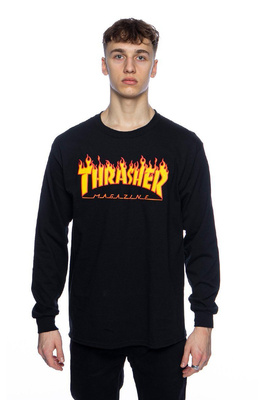 Koszulka Thrasher Flame Logo Long Sleeve czarna