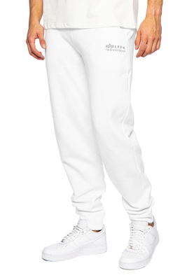 Spodnie dresowe Alpha Industries Organics EMB Jogger białe