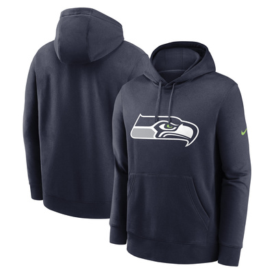 Nike Men's NFL Seattle Seahawks Nike Club Fleece Pullover Hoodie navy  