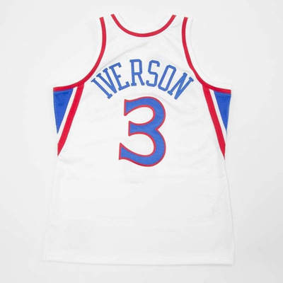 Jersey Mitchell & Ness Philadelphia 76ers - Allen Iverson white / red Authentic Jersey 