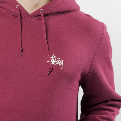  Bluza Stussy Basic Stussy Hood wine
