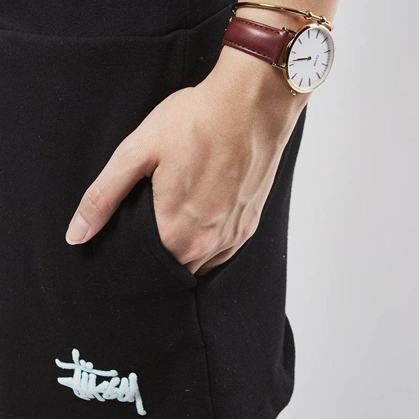 Szorty Stussy Puff Stock Gym Shorts black WMNS