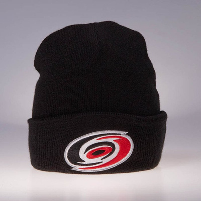 Czapka zimowa Mitchell & Ness Carolina Hurricanes black Team Logo Cuff Knit