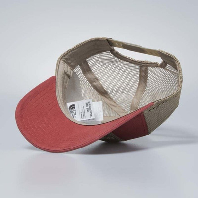 The North Face snapback Mudder Trucker Hat bossa nova red / kelp tan / vintage white T0CGW24BR