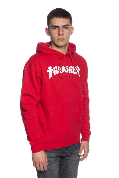 Bluza Thrasher Godzilla Hood czerwona