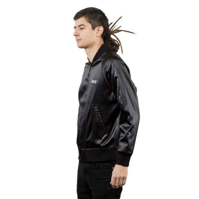 Stussy California Satin Jacket black