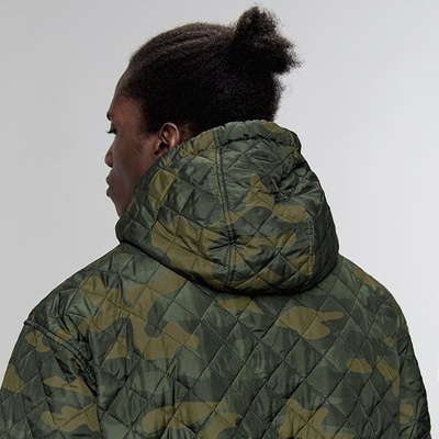 Bluza Cayler & Sons Black Label Blocked Hoody heather grey / woodland