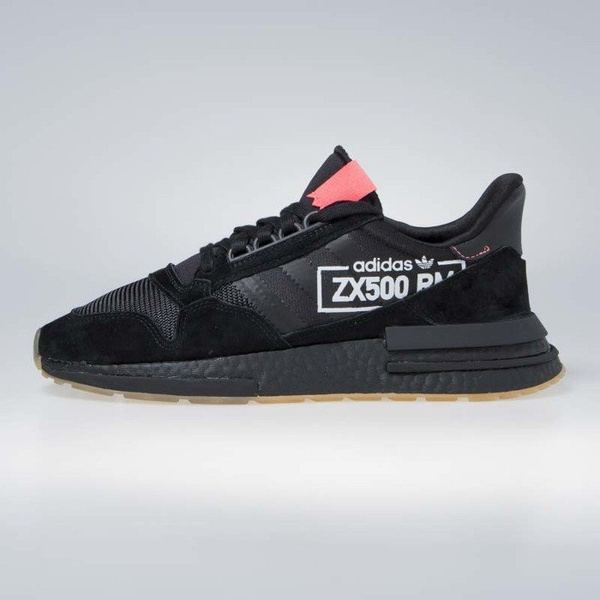 Sneakers buty Adidas Originals ZX 500 RM core black/bluebird (BB7443)