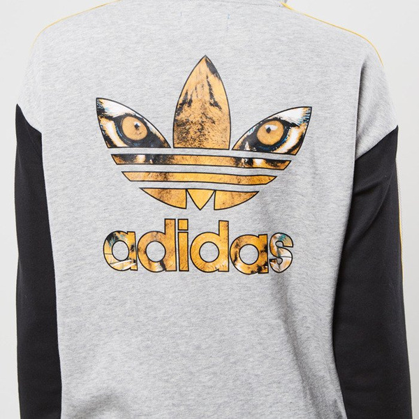 Bluza sweatshirt AdidasOriginals x Rita Ora Sweatshirt black / medium grey AY7143