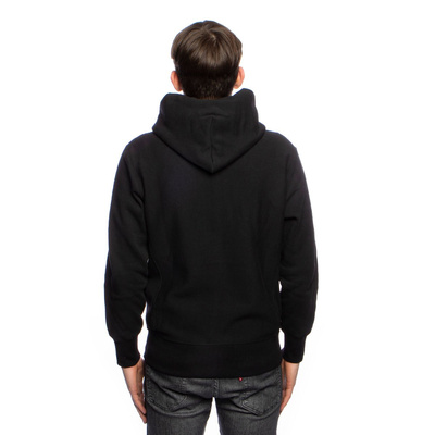 Champion Zip-Up Script Logo Reverse Weave Hoodie black