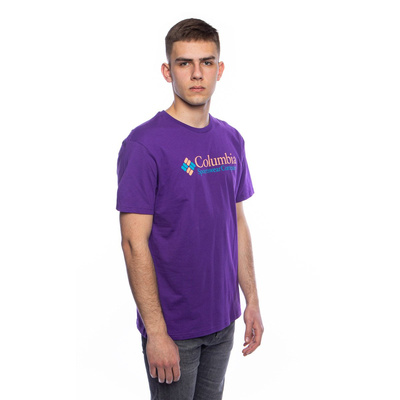 Columbia CSC Basic Print Logo T-shirt purple