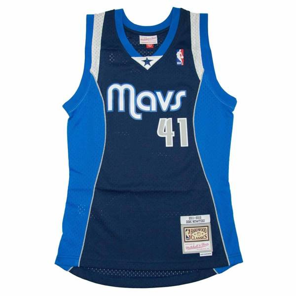 Mitchell & Ness Dallas Mavericks #41 Dirk Nowitzki Swingman Jersey navy