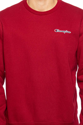 Sweatshirt Champion Organic Cotton Blend Small Script Logo Sweatshirt burgundy