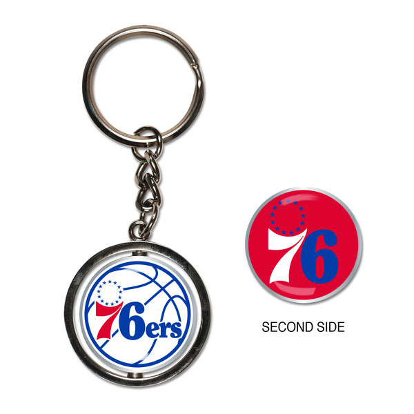 WinCraft NBA Spinner Key Ring Philadelphia 76ers