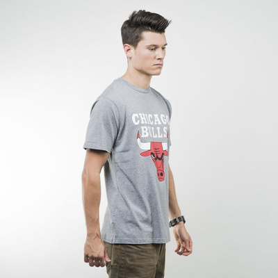 Mitchell & Ness koszulka t-shirt Chicago Bulls grey heather TEAM LOGO Tailored