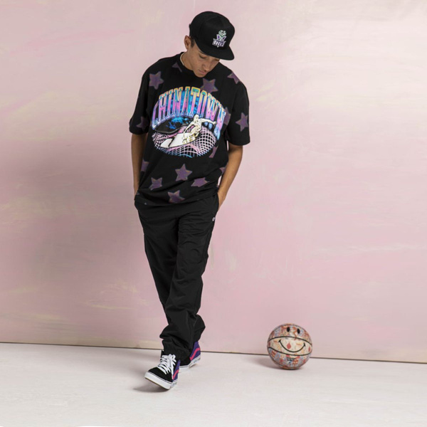 Koszulka Chinatown Market Ride The Wave Glitch Tee czarna