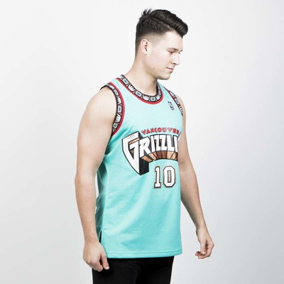 Mitchell & Ness Vancouver Grizzlies #10 Mike Bibby ocean Swingman Jersey 